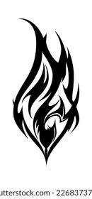 Tribal tattoo element. Very crisp and smooth lines. Vector illustration. 