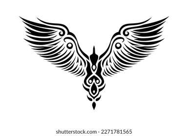 Tribal tattoo element. Very crisp and smooth lines. Vector illustration. 