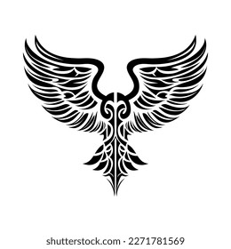 Tribal tattoo element. Very crisp and smooth lines. Vector illustration. 