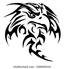 Tribal Tattoo Flying Eagle Design