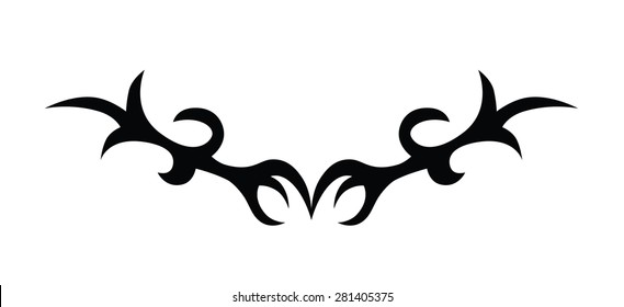 tribal tattoo pattern design art, abstract pattern design template on white background.