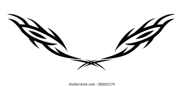 tribal tattoo pattern design art, abstract pattern design template on white background.