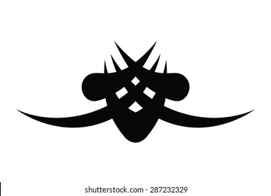 tribal tattoo pattern design art, abstract pattern design template on white background.