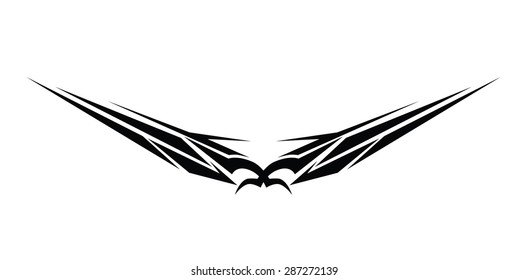 tribal tattoo pattern design art, abstract pattern design template on white background.