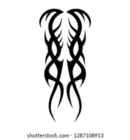 tribal tattoo pattern element design vector