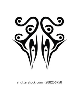 tribal tattoo pattern modern design art, abstract pattern design template on white background.