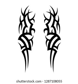 tribal tattoo pattern sleeve element design vector