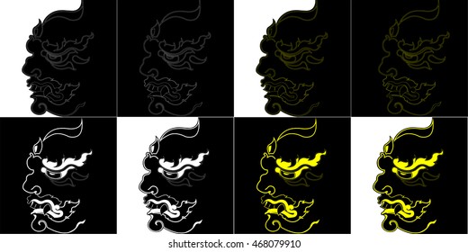 Tribal tattoo pattern Vector illustration