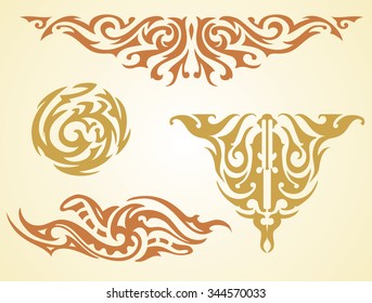 Tribal Tattoo Series-vector illustration of artistic tattoo.