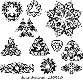 Tribal tattoo Set