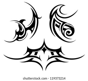 Tribal tattoo set