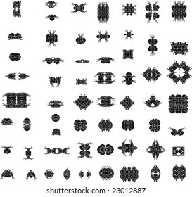 Tribal tattoo set