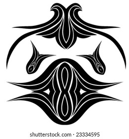 Tribal tattoo set