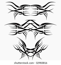 tribal tattoo set