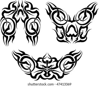 Tribal tattoo set