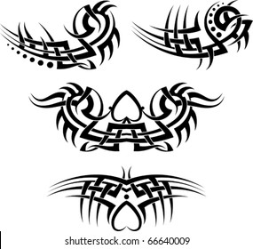Tribal tattoo Set