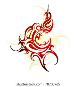 Tribal tattoo shape