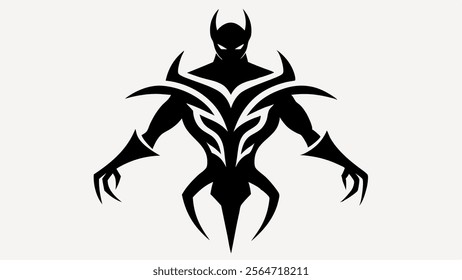 tribal tattoo silhouette vector illustration