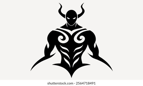 tribal tattoo silhouette vector illustration