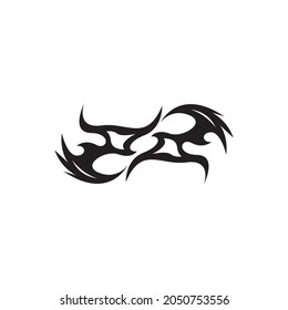 Tribal tattoo sing and symbol vector