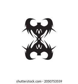 Tribal tattoo sing and symbol vector