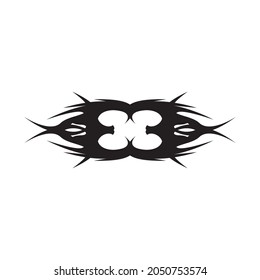 Tribal tattoo sing and symbol vector