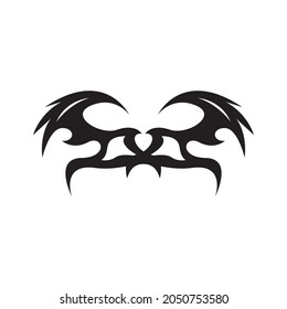 Tribal tattoo sing and symbol vector