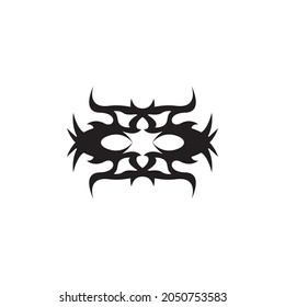 Canto tribal de tatuajes y vector de símbolos