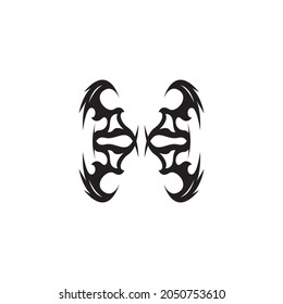 Tribal tattoo sing and symbol vector