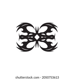 Tribal tattoo sing and symbol vector