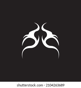 Tribal tattoo sing and symbol vector