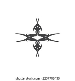Tribal tattoo sing and symbol vector