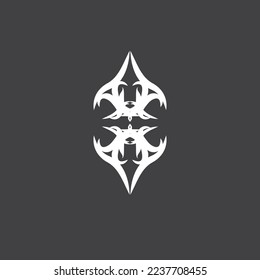 Tribal tattoo sing and symbol vector