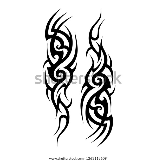 Tribal Tattoo Sleeve Vector Pattern Art Stock Vector (Royalty Free ...