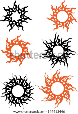 Tribal Tattoo Sun