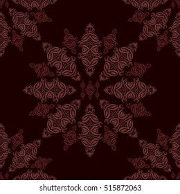 Tribal Tattoo Texture Pattern Brown Color Vector