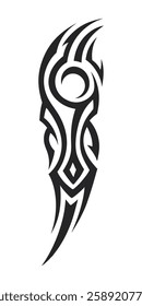 Tribal tattoo vector art design, tattoo tribal abstract sleeve, sketch art design isolated on white background.