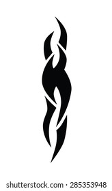 tribal tattoo vector art design pattern abstract element vintage on white background