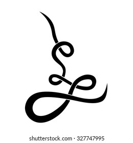 tribal tattoo vector art design pattern abstract element vintage on white background