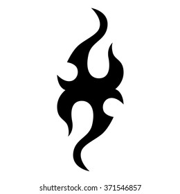 tribal tattoo vector art design pattern abstract element vintage on white background