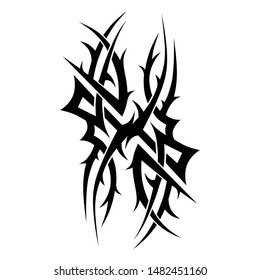 Tribal tattoo vector design vector