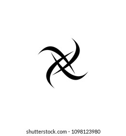 Tribal tattoo vector design, simple tattoo.