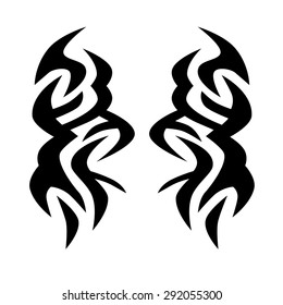 Dragon Hand Drawn Tattoo Vector Stock Vector (Royalty Free) 350324933