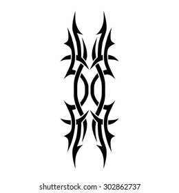 Tribal Symmetric Pattern Elements Tattoo Men Stock Vector (Royalty Free ...