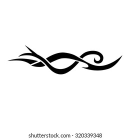 Tribal tattoo vector design sketch. Sleeve art abstract pattern arm. Simple logo. Designer isolated abstract element for arm, leg, shoulder men and women on white background.