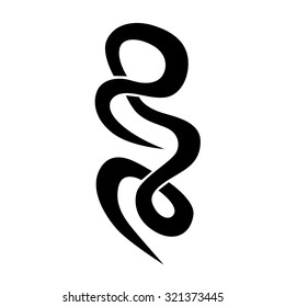 Tribal tattoo vector design sketch. Sleeve art abstract pattern arm. Simple logo. Designer isolated abstract element for arm, leg, shoulder men and women on white background.