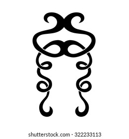 Tribal tattoo vector design sketch. Sleeve art abstract pattern arm. Simple logo. Designer isolated abstract element for arm, leg, shoulder men and women on white background.