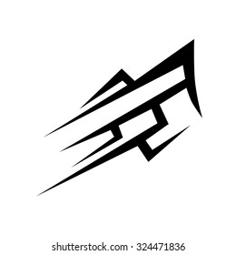 Tribal tattoo vector design sketch. Sleeve art abstract pattern arm. Simple logo. Designer isolated abstract element for arm, leg, shoulder men and women on white background.