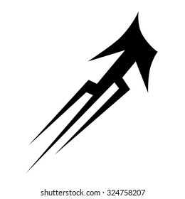 Tribal tattoo vector design sketch. Sleeve art abstract pattern arm. Simple logo. Designer isolated abstract element for arm, leg, shoulder men and women on white background.