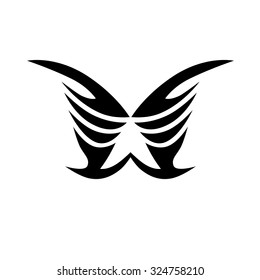 Tribal tattoo vector design sketch. Sleeve art abstract pattern arm. Simple logo. Designer isolated abstract element for arm, leg, shoulder men and women on white background.